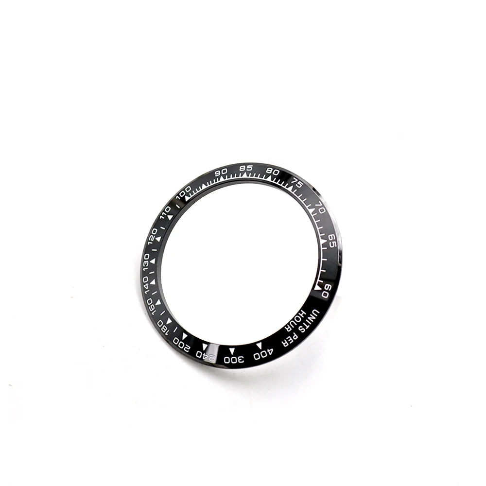 CARLYWET Wholesale High Quality Ceramic Black with White Writing Watch Bezel for Daytona 116500 - 116520