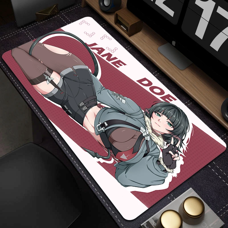 Zenless Zone Zero Jane Doe Gaming Mousepad Gamer Non-Slip Computer Desk Mat HD Print Desk Pad