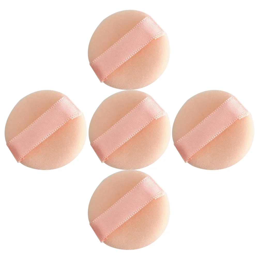 5 Pcs under Eye Puff Sponge Powder Concealer Practical Puffs Flocking Comfortable Makeup Girl Blender Sponges 5