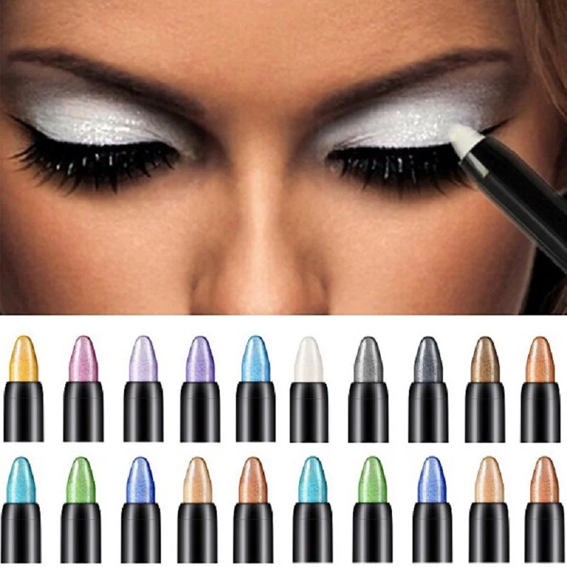 Eyeshadow Pen Pearlescent silkworm eyeshadow pen lasting waterproof not blooming Shiny pearlescent gel pen 15 color eye shadow