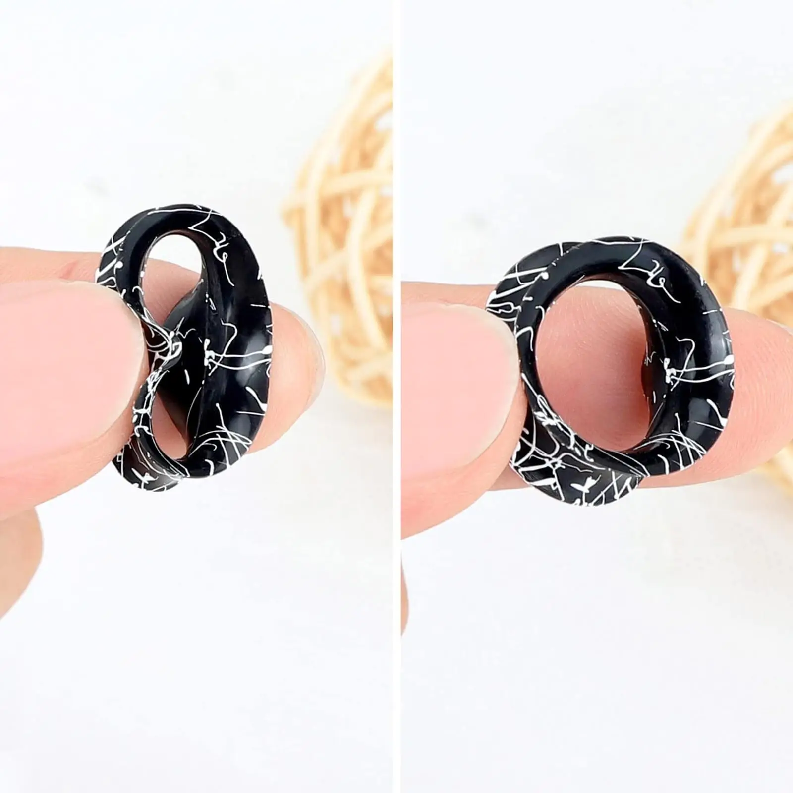 2/8PCS 3-20mm Flexible Silikon Double Flared Ohr Messgeräte Tunnel Plugs Expander Bahren Körper Piercing schmuck für Frauen Männer – Detail 5
