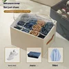 Storage Shoebox Fabric Foldable Shoe Compartment Arrangement Storage Box Dustproof Moisture-proof Washable Organizer 3