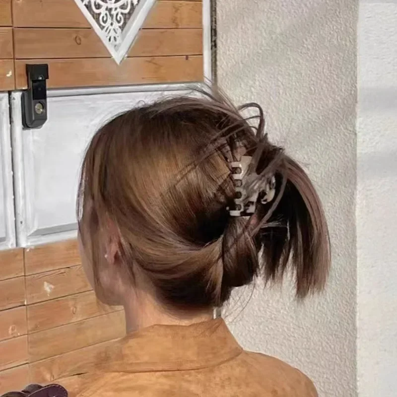 Pinze per capelli donna in acetato rosso accessori eleganti_voghion.com