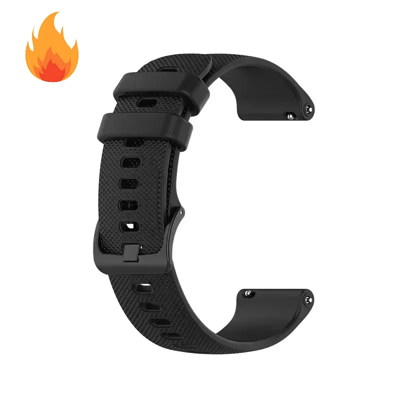 Breathable Sports Silicone Smartwatch Strap - 20mm/22mm Wristband Accessories