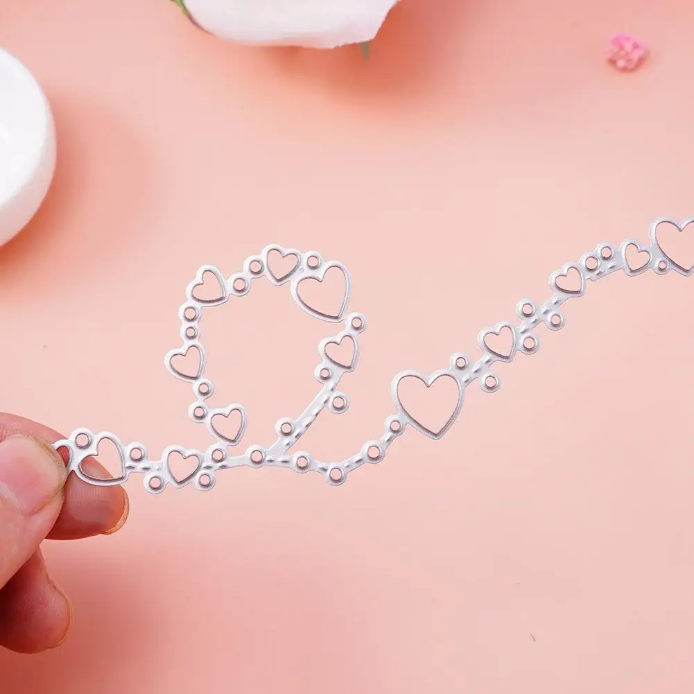 Description Picture 6 of itemHeart Lace Edge Frame Metal Cutting Dies Stencils For DIY Scrapbooking Decorative Embossing Handcraft Die Cutting Template N6D8