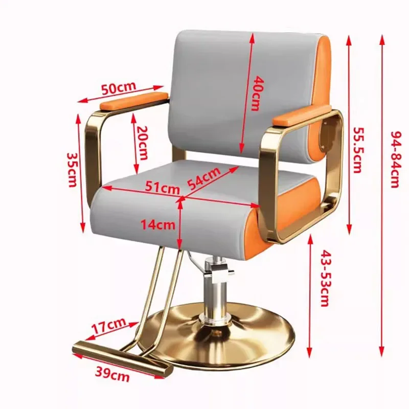 

Cheap Personalized Barber Chair Luxury Classic Armrest Cushion Chair Swivel Black Advanced Cadeira De Barbeiro Salon Furniture