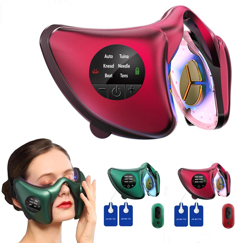 Smart Face Massager V-shaped Firming and Removing Nasolabial Folds 6 In 1 Red and Blue Light Therapy Facial Beauty Instrument