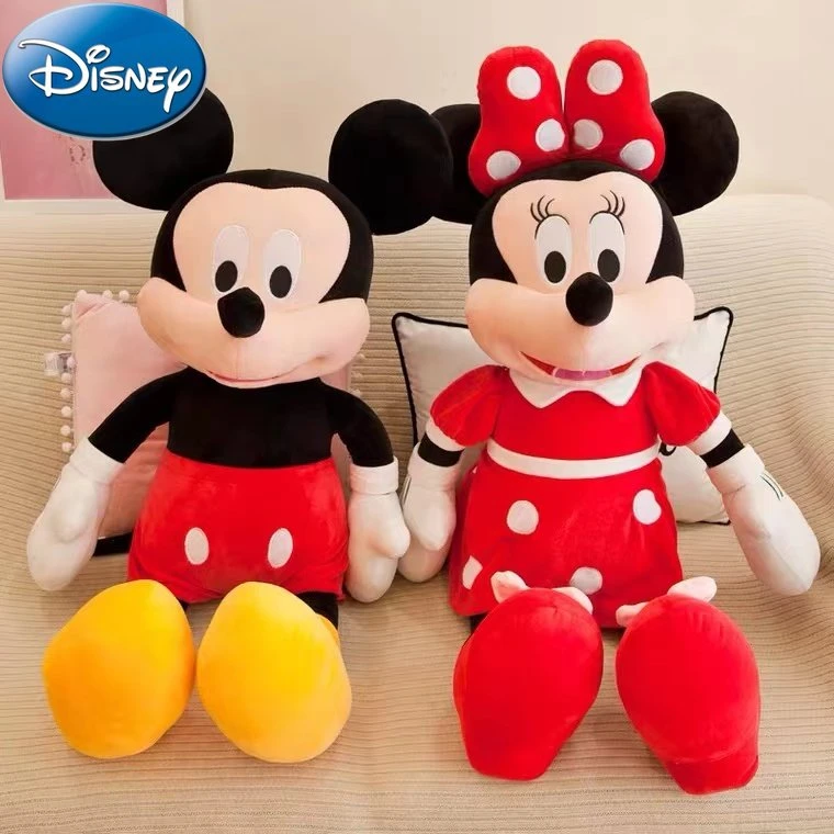 Mickey Mouse Mickey and Minnie Couple Doll Disney Genuine Plush Toy Ragdoll Doll Girl Birthday