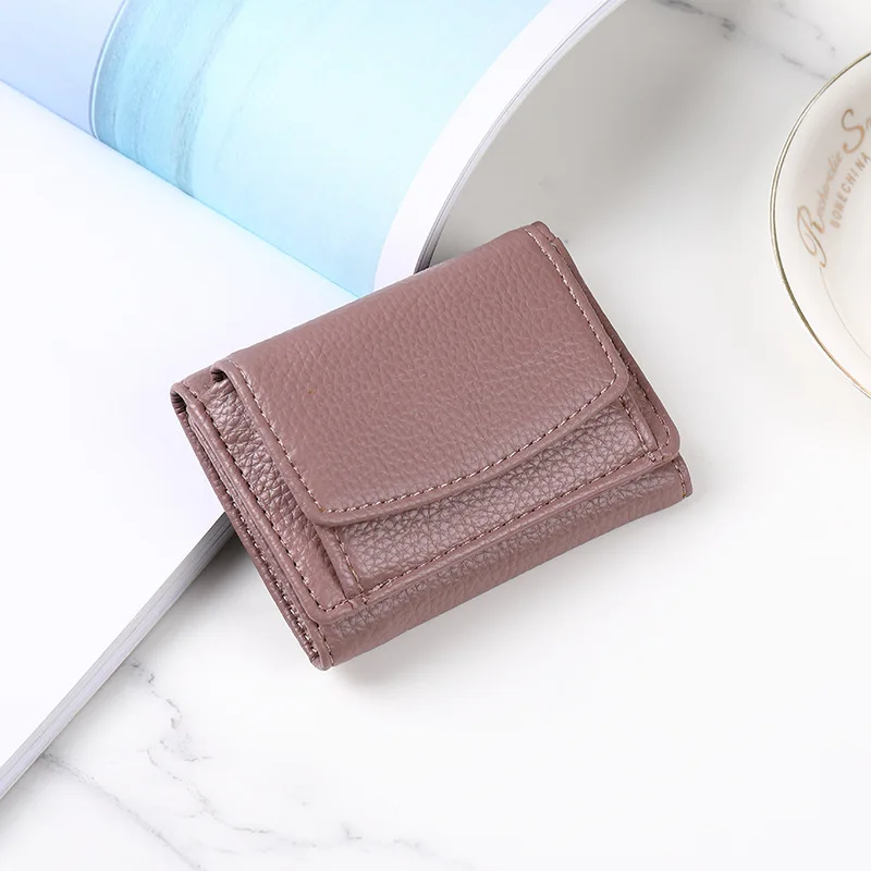 2022 New Women Wallet Rfid Blocking Small Trifold PU Leather Wallets Female Coin Pocket Purse Card Holder Luxury Brand Wallets