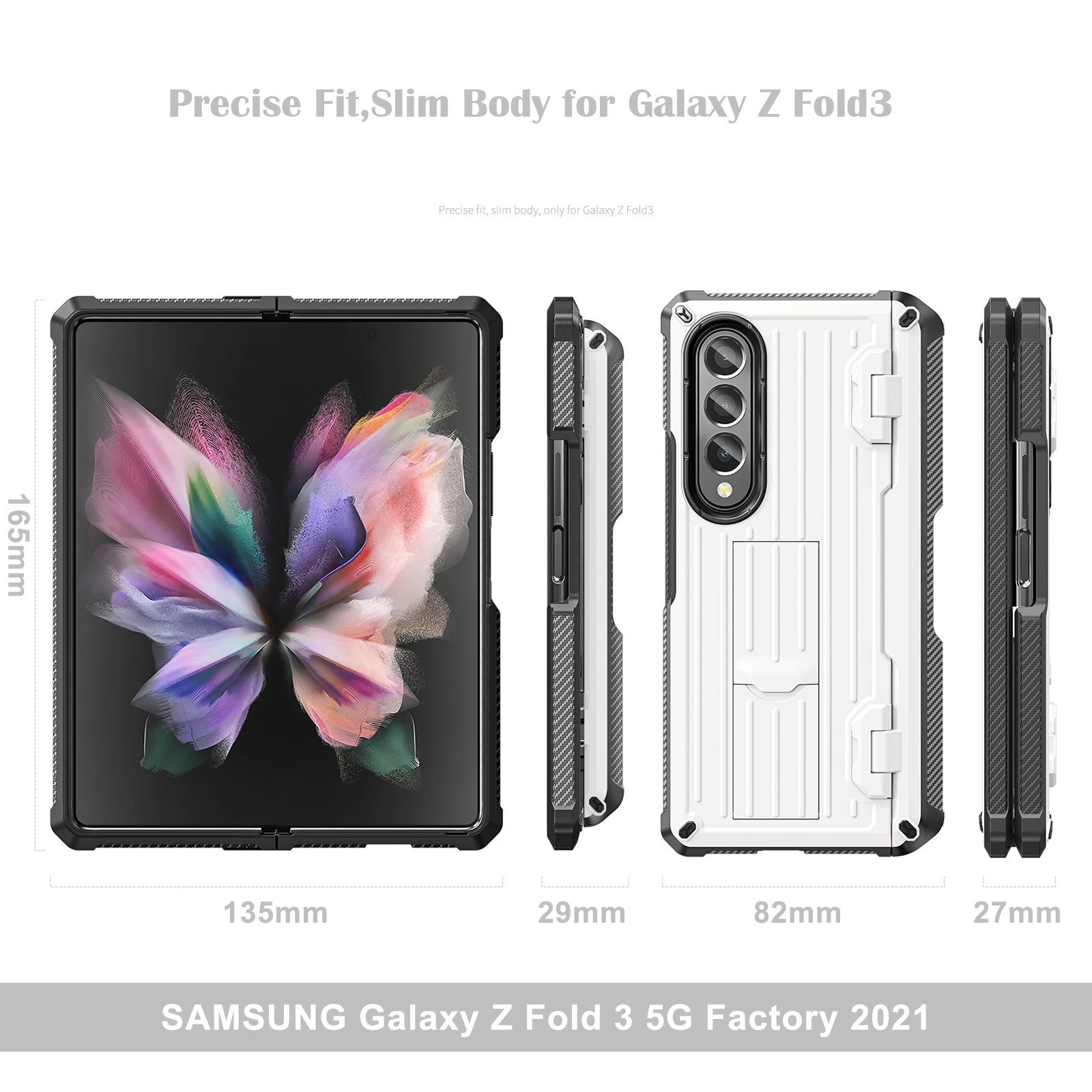 Case for Samsung Galaxy Z Fold3 7.6 inch SM-F9260 SM-F926B Box Hard Cases for SAM Galaxy Z Fold4 SM-F936B Z Fold 5 Phone Cover