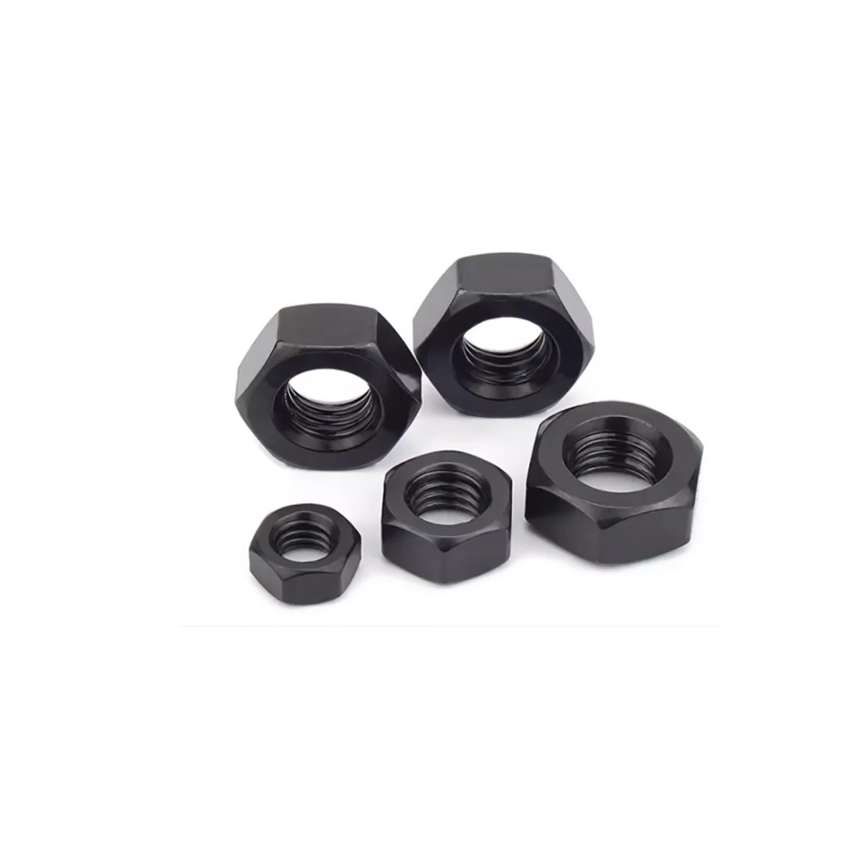 12.9 Grade High-Strength Black Nut / Fine Thread Nut / Screw Cap M8-M27