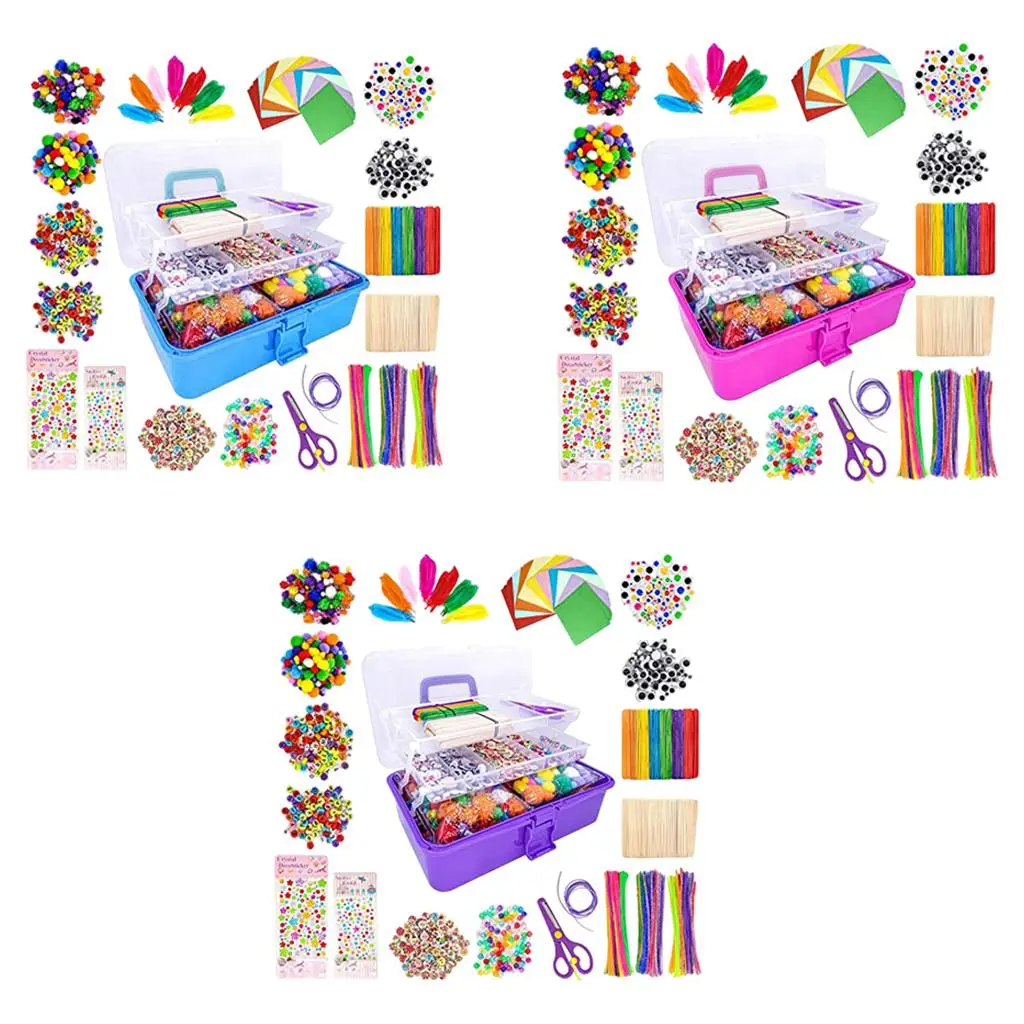 

DIY Craft Kit Kids Early Educational Toys Kids Craft Kits DIY Crafting Materials Home School Arts for Kids Age 4 5 6 7 8 9