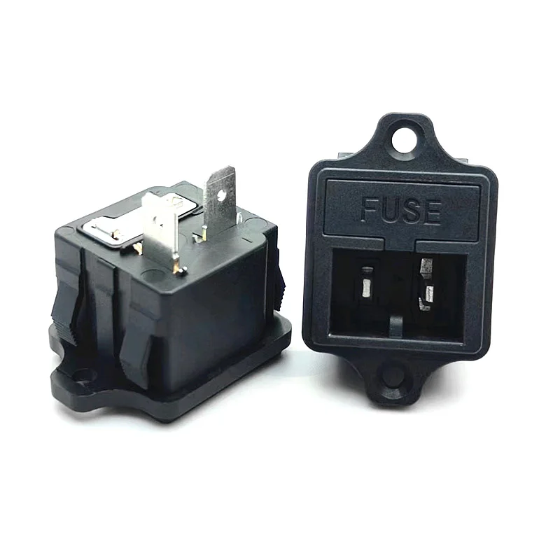 AC power socket 2-in-1 with fuse socket with two ear fixing holes Car refrigerator special Power Socket