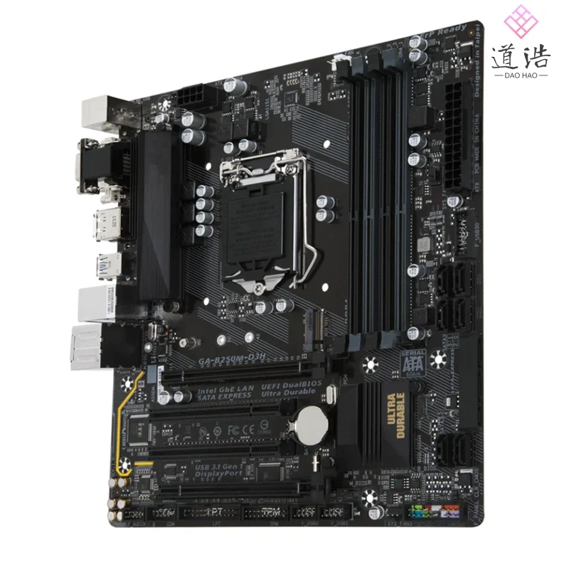 For GA-B250M-D3H Motherboard 64GB M.2 DVI VGA HDMI LGA 1151 DDR4 Micro ATX B250 Mainboard 4 For GA-B250M-D3H Motherboard 64GB M.2 DVI VGA HDMI LGA 1151 DDR4 Micro ATX B250 Mainboard - Image 2