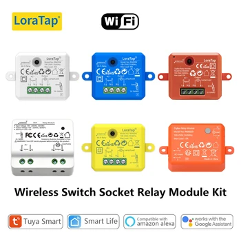 LoraTap สวิตช์ Wireless Socket รีเลย์โมดูล Series WiFi ZigBee Breaker Tuya Smart Life รีโมทแอปควบคุม Google Home Echo 1
