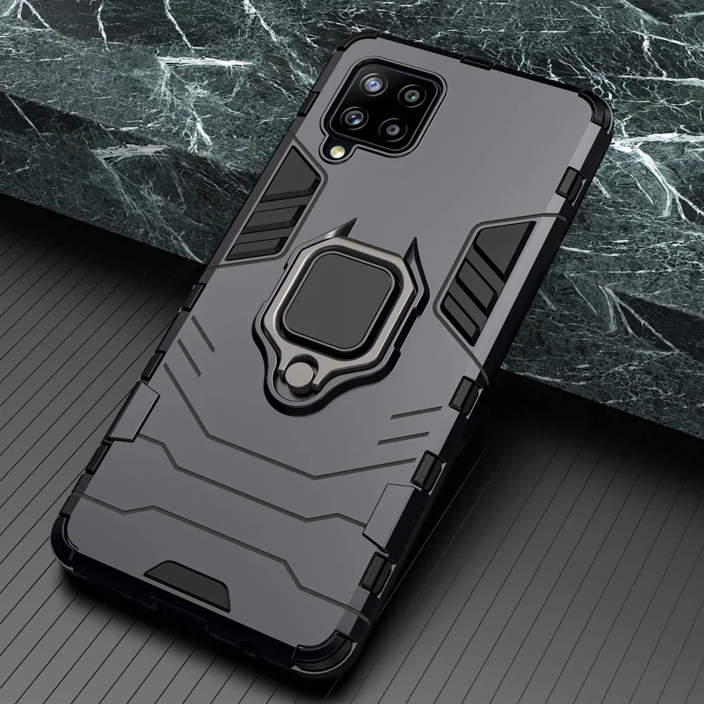 thumbnail image 1 of Shockproof Case for Samsung Galaxy A12 A22 A72 A52S 5G A73 A53 A33 A23 A13 Ring Stand Phone Back Cover for Galaxy M52 M32 M62, 1 of 4