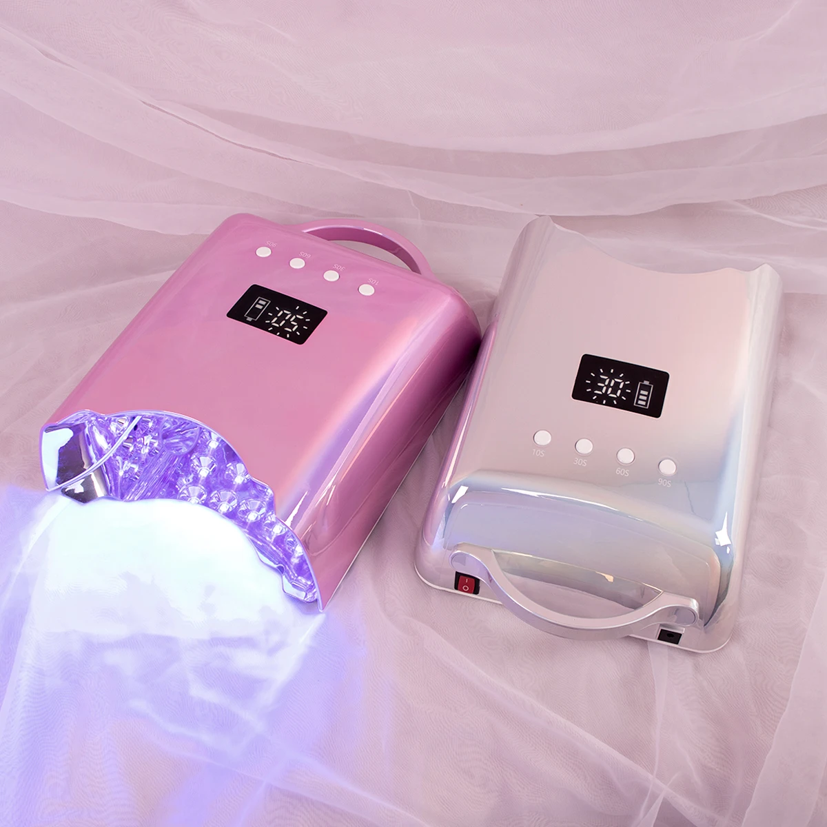 New 78W Rechargeable Battery LED UV Lamp Wireless Manicure Pedicure Powerful Curing Light Cordless Nail Dryer Fast Drying Nails