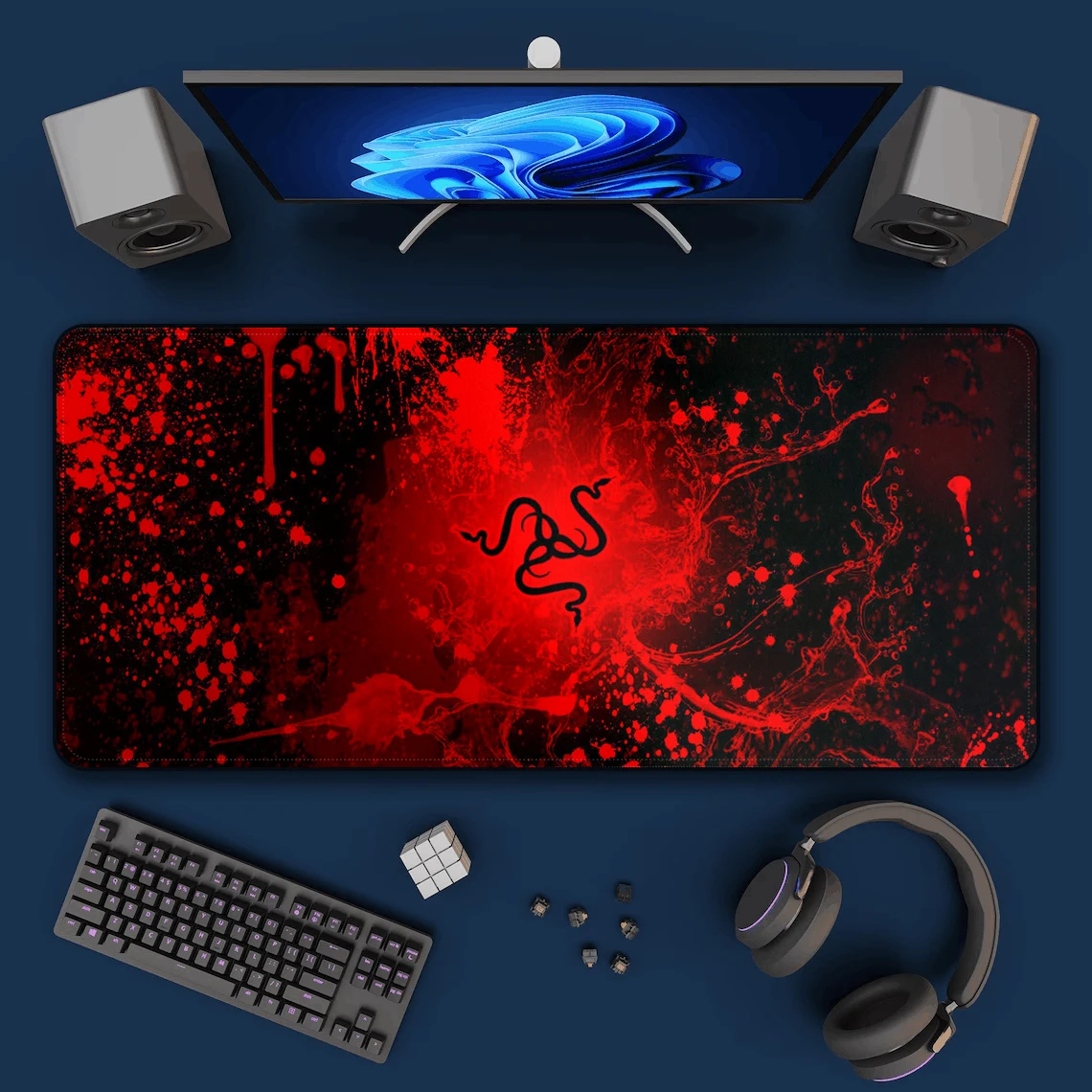 

Игровой компьютерный коврик для ПК, Офисные аксессуары, Настольный коврик, коврик для мыши, коврик для мыши, игровой коврик для мыши, расширенный размер Xxl 900x400 RAZER, коврик для мыши