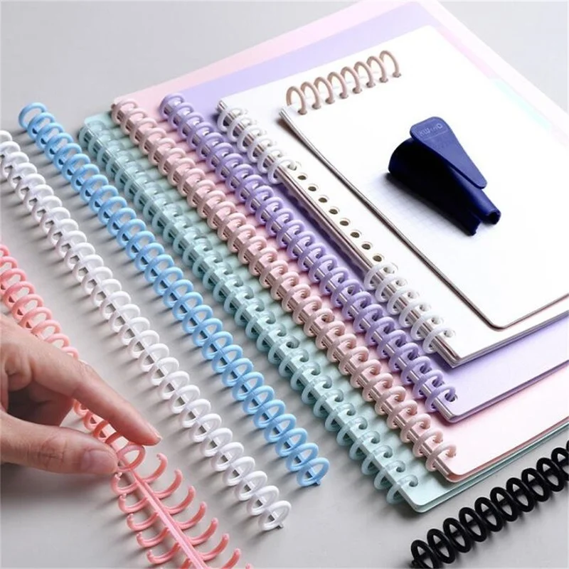 

2pcs/set 30 Holes Loose Leaf Ring Binder for Paper Shearable Binder DIY A4 Notebook Album Diary Rings Binding Tools School