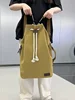 American-Style Canvas Backpack Shoulder Bag round  Retro Package Sport Gym Bag Backpack Bucket Bag Men рюкзак мужской mochila 4