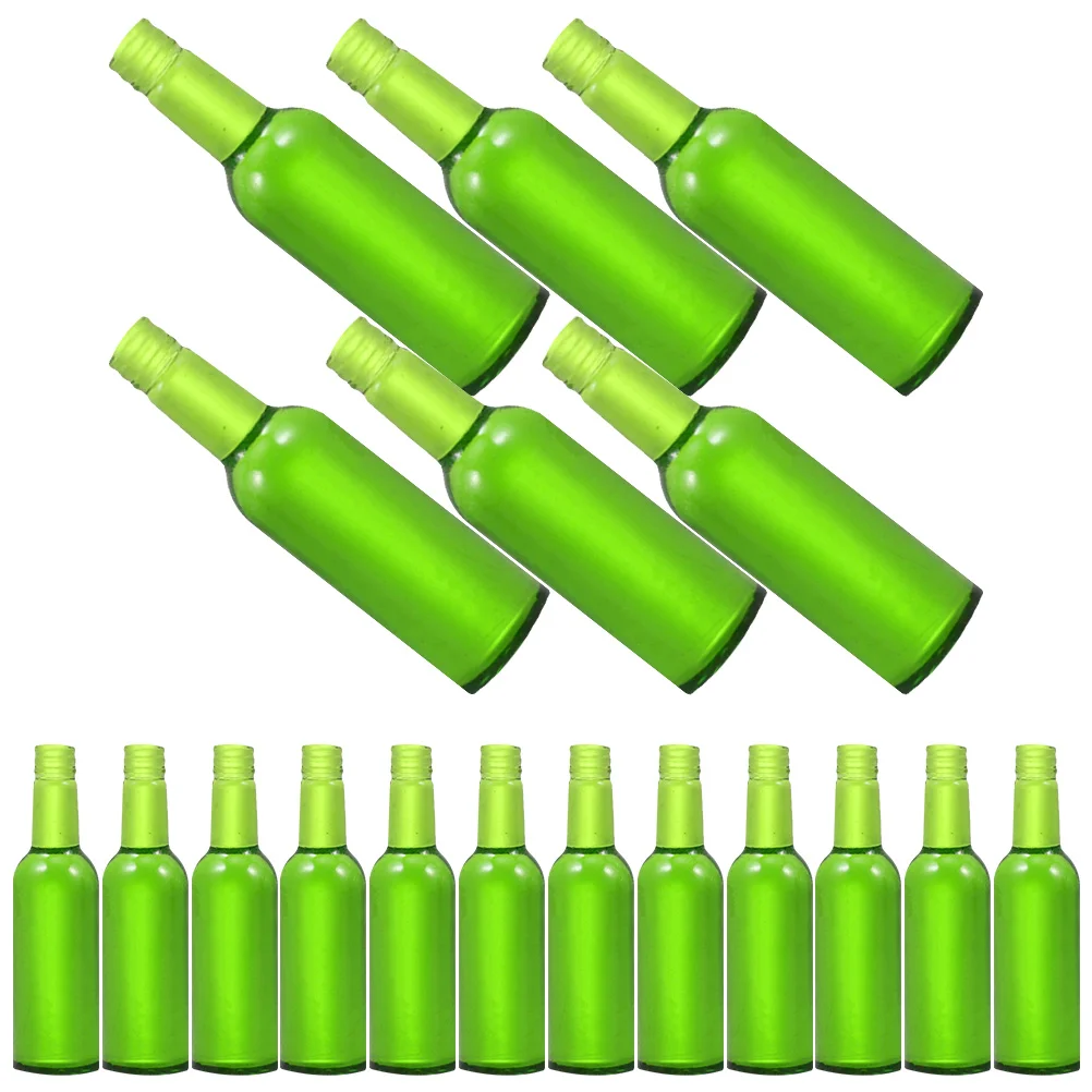 

24 Pcs Simulated Bottle House Decoration Mini Beer Bottles for Miniature Toys Kids Resin Plaything Child