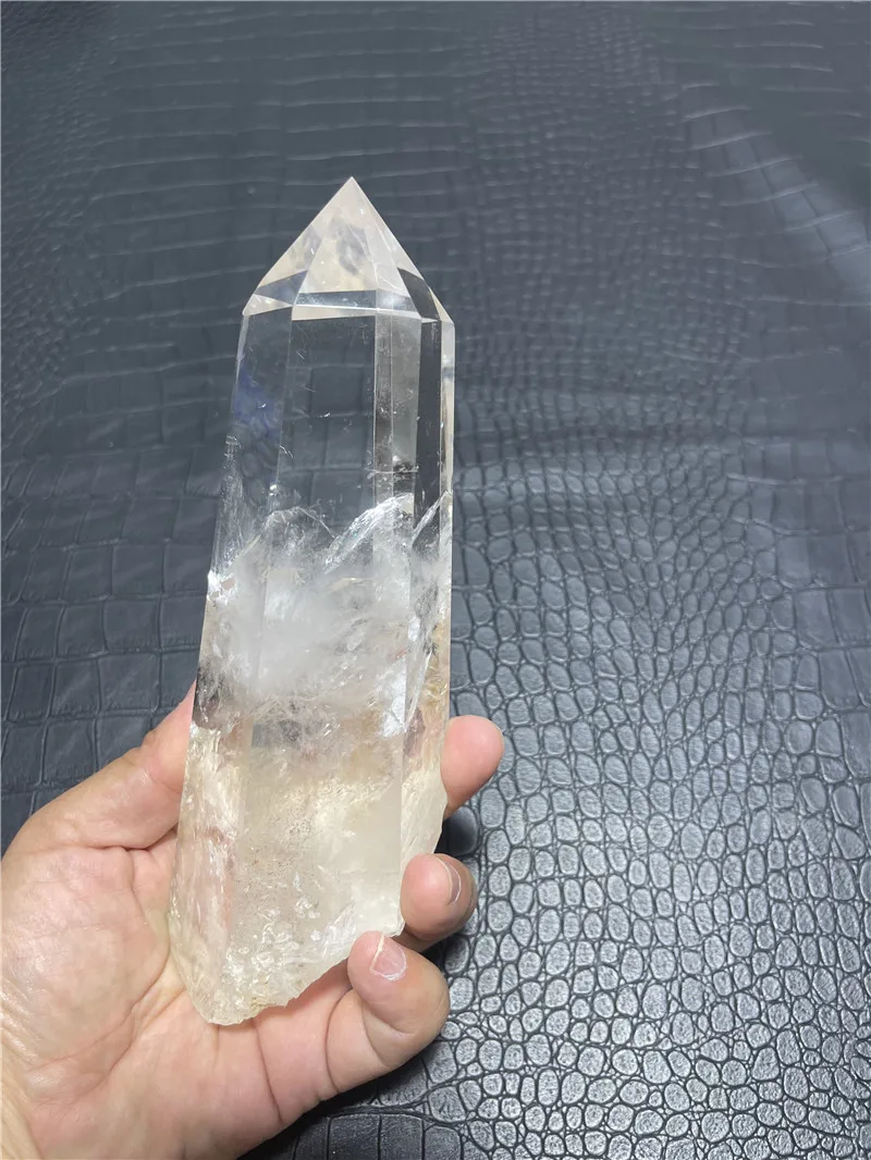 Large Clear Lemurian Seed Quartz Natural Point Cluster Crystal Rough Healing 6
