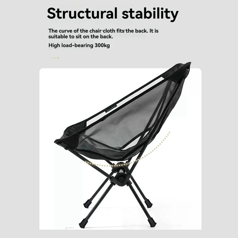 Moon Chair Outdoor Chair Camping Fishing Mesh Breathable Surface Anti Sinking