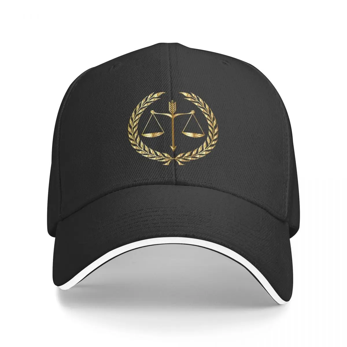 

Scales of Justice. Baseball Cap Designer Hat cute Women Hats Men's