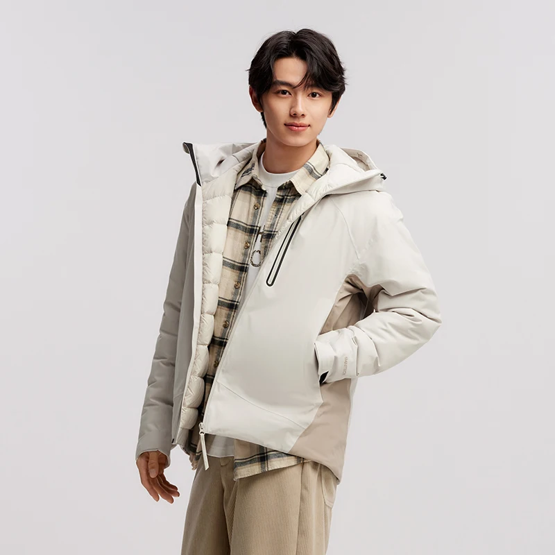 Semir Down Jacket Men Rainproof and Windproof Parka Winter New Warm Casual Outerwear