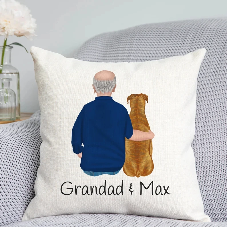 Personalisiertes Fotocollage-Kissen, anpassbares Hundekissen, Wurfkissen, individuelles Haustierbesitzer-Dekor, bedrucktes Kissen, Familienfoto-Geschenk – Detail 8