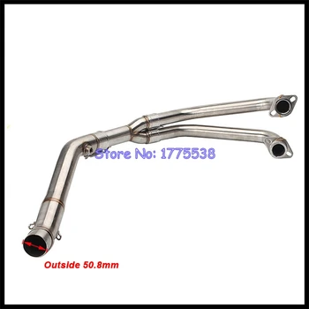 Motorcycle Exhaust Header for Yamaha YZF-R3 YZF-R25 MT-03 Titanium Escape Moto Front Pipe for R3 R25 2015-2018 MT-03 2016-2018