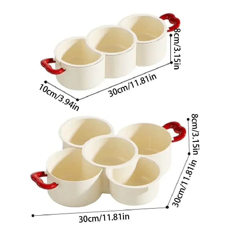 Thickened 2 in 1 Dried Fruit Plate Creative Double-layered Fruit Washing Basin Multi-function Portable Fruit Drain Basket Picnic