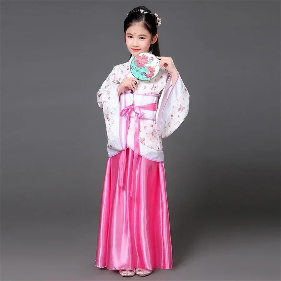 Traditional Chinese Lion Dance Costume Folk Dance Costume Hanfu Dress for Girl Kids Children Girls Lion China Clothing