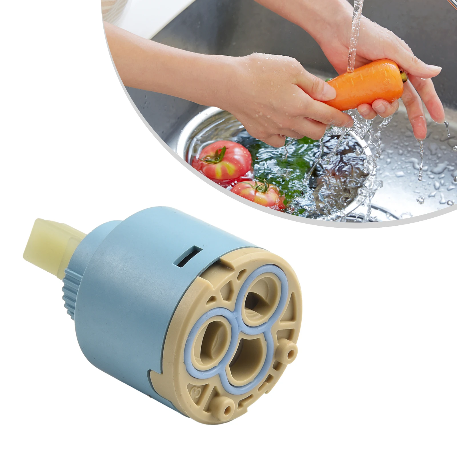 1pc Ceramic Tap Cartridge 35mm/40mm Water Tap Mixer Spool Valve Faucet Bath Faucet Accessories