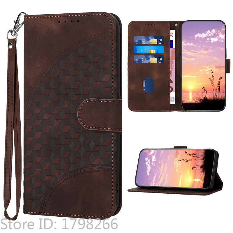 Luxury Pattern Flower Leather Phone Case - Flip Cover Wallet with Card Holder