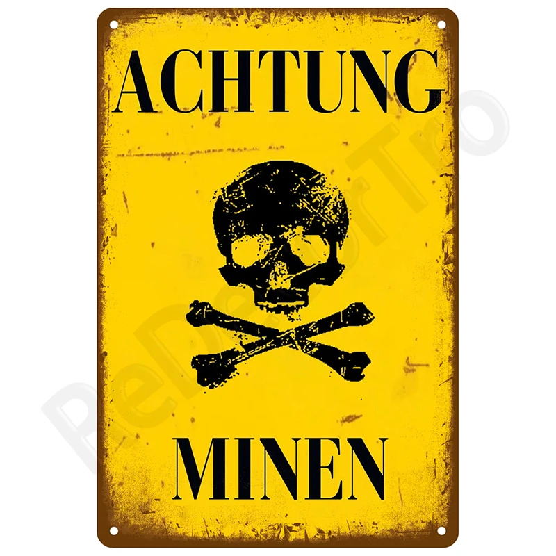 Retro Platten Poster Metall Zeichen Wand Kunst Wandbild Zimmer Dekoration Dekor Vintage Zinn Zeichen Mancave Schild Bar Garage Platte Bar – Detail 5