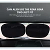 SEAMETAL 2PCS Car Electrostatic Sunshade UV Protector Self Adhesive Car Side Window Mesh Sun Visor Summer Protection Film 50x30 5