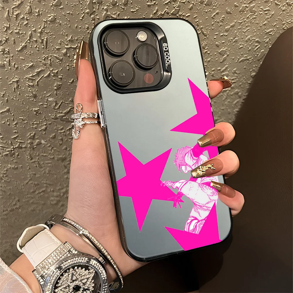 Itoshi Sae B-Blue L-Lock Anti-Fall Black Matte Hard Bumper Phone Case