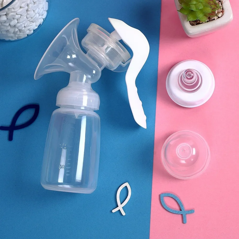 Manual Breast Feeding Pump Nipple Manual Suction Milk Feeding Breasts Pumps Milk Bottle Sucking Postpartum Supplies Accessories