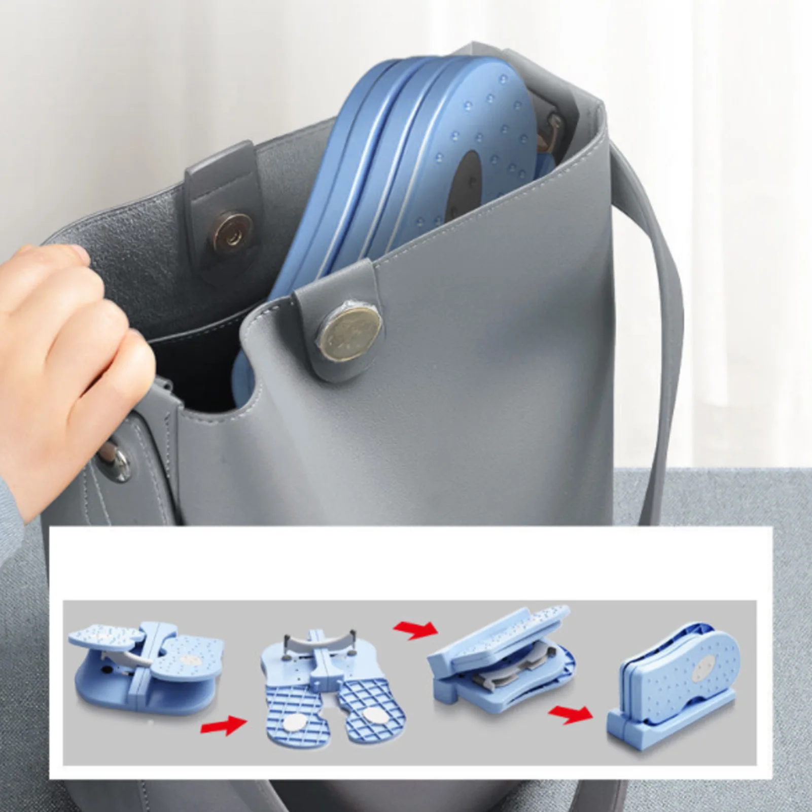 Mini Stepper Arco-Íris para Alongamento de Pernas, Compacto e Dobrável, Stepper para Exercícios Aeróbicos e Alongamento de Panturrilhas 6