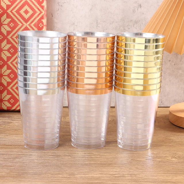 Cups Wedding Cup Penh Hard Plastic Beer Water Cups 10 Disposable Phnom Pcs  Party Wine Dessert Glasses 10oz/300ml Cups Drink - AliExpress