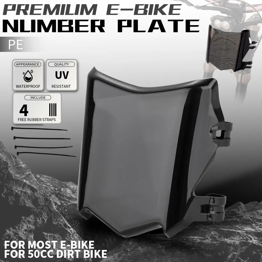 Electric Bike Front License Plate: Durable Motorcycle Accessory
