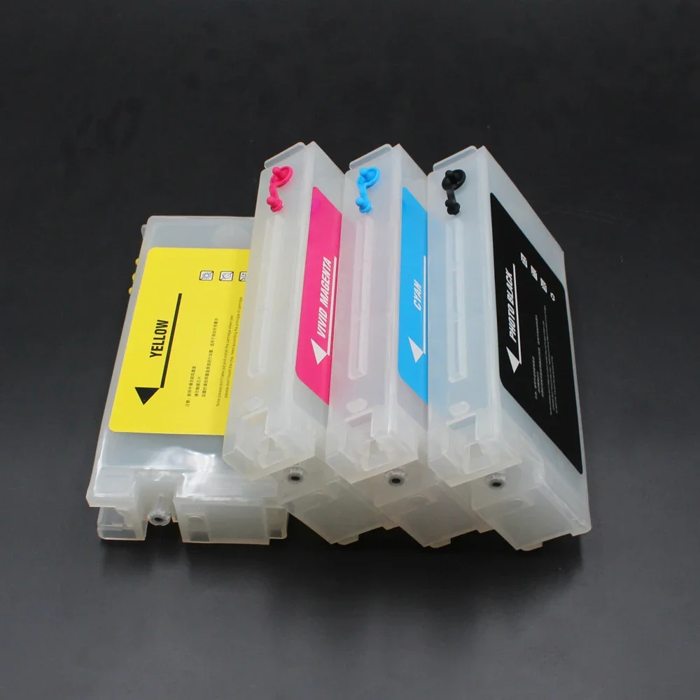 

Europe 350ML 4 Colors Empty Refill Ink Cartridge with One Time Use Chip For Epson SureColor T3400 T5400 T41F5 T41F2 T41F3 T41F4