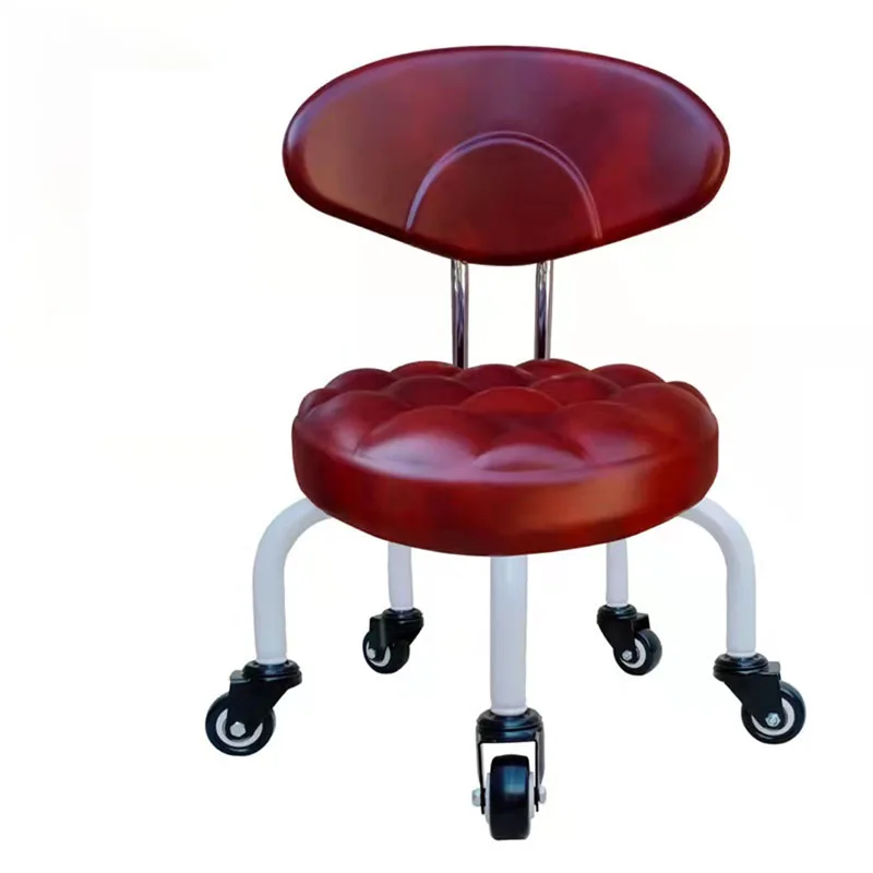 Salon Furniture Pulley Small Stool Round Stool Sofa Pedicure Chair Work Low Stools Floor Cleaning Leisure Office Footstool
