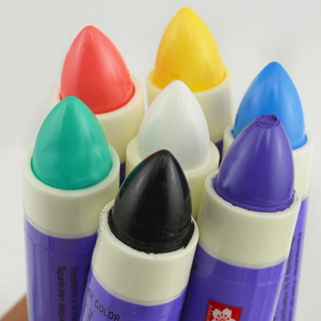 1pcs Solid Paint Pen Steel Wood Marker Pen Is Not Easy To Fade Waterproof  Woodworking Drawing Pen 9 Colors Optional - Paint Markers - AliExpress