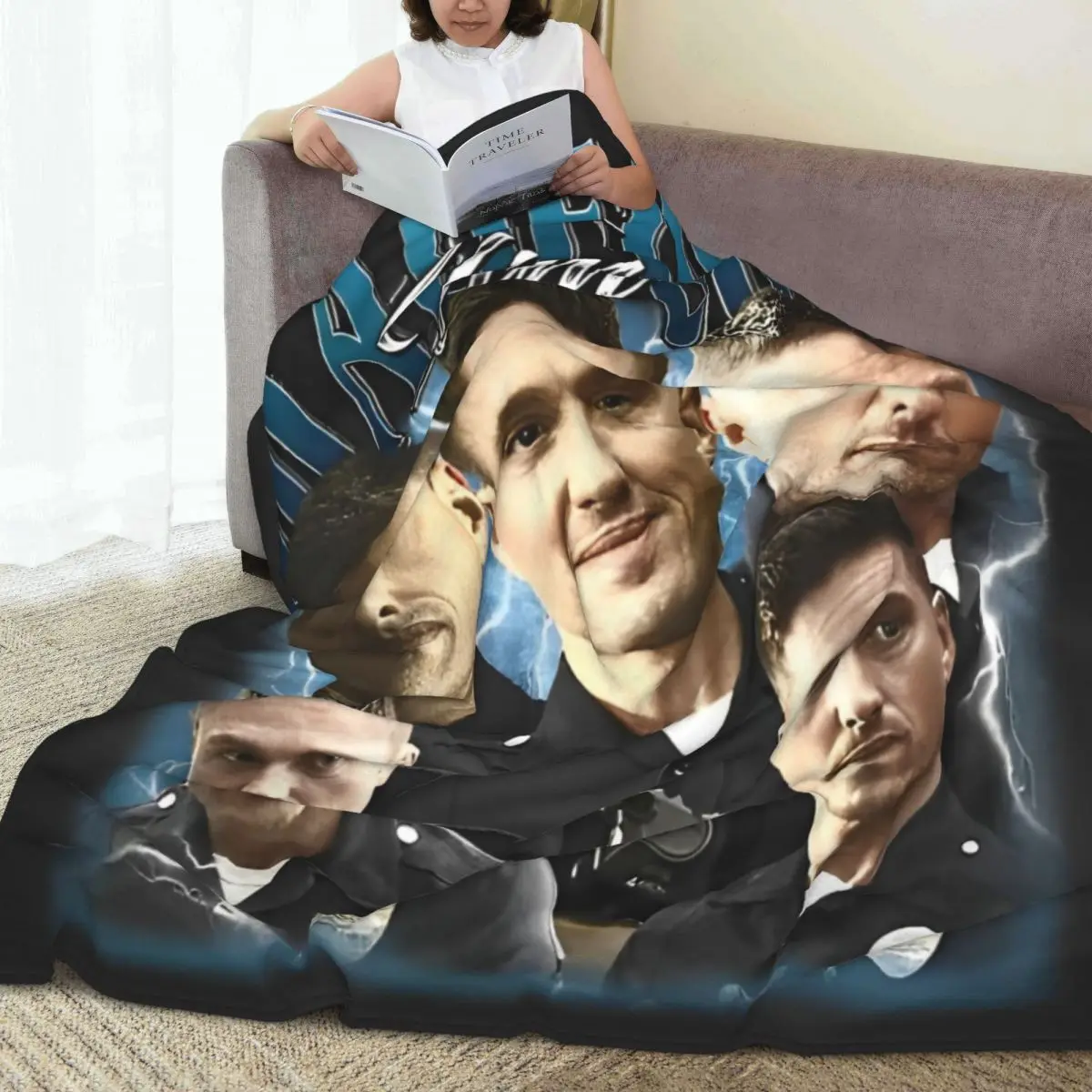 Super Warm Blanket Airplane Travel Tim Bradford Throw Blanket TV Series Flannel Bedspread For Outdoor Comfortable Sofa Bed Cover 3