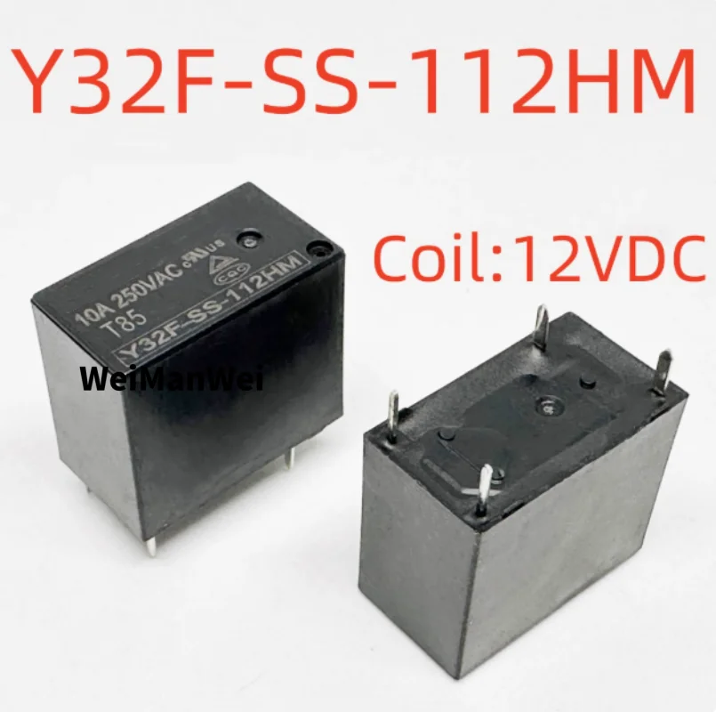 15개 브랜드의 새로운 오리지널 4핀 5A/10A 릴레이 Y32F-Ss-112Dm/105Dm/112Hm 32F-1A