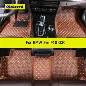 SalesAfter - The Online Shop - BMW 3 series E90 and E91 Velour floor mats,  edging blue, Xdrive