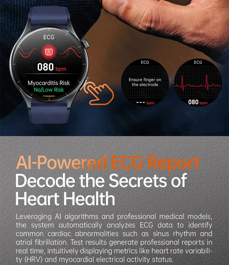 2026 New Smart Watch NFC ECG+PPG Blood oxygen Uric Acid Blood Pressure Sapphire Smartwatch Men For Android iOS Smart watch men