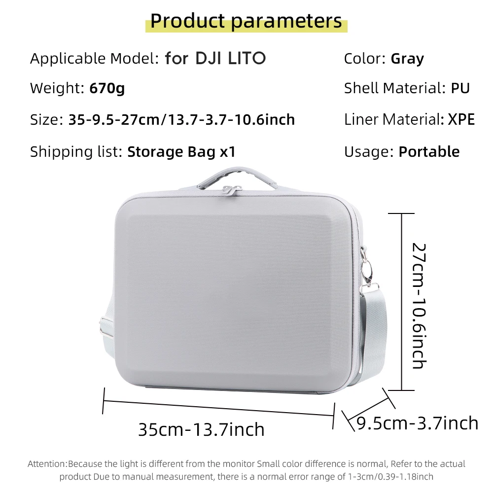 DJI Lito 1 드론 여행용 휴대 케이스 DJI RC 2/RC N3 컨트롤러 액세서리용 플라이 모어 콤보 휴대용 보관 가방